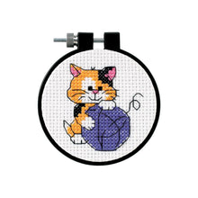 Load image into Gallery viewer, Dimensions Learn-A-Craft Counted Cross Stitch Kit 3" Round
