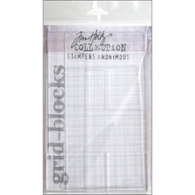 Load image into Gallery viewer, Tim Holtz Acrylic Stamping Grid Blocks 9/Pkg