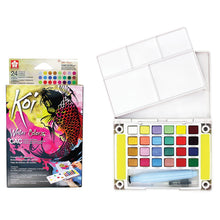 Load image into Gallery viewer, Koi Watercolor Pocket Field Sketch Box
