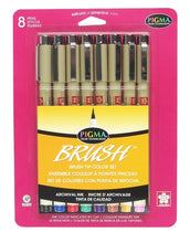 Load image into Gallery viewer, Pigma Brush Pen Set, 8pk