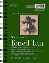 Load image into Gallery viewer, Strathmore Toned Tan Sketch Pad 400, Recycled