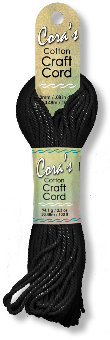 Cora's Cotton Craft Cord 2mm x 100ft - White