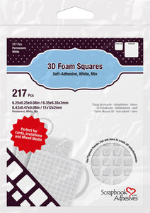 Scrapbook Adhesives 3D Foam Squares Variety Pack 217/Pkg