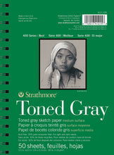 Load image into Gallery viewer, Strathmore Toned Grey Sketch Pad 400, Recycled