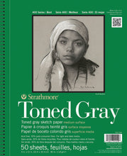 Load image into Gallery viewer, Strathmore Toned Grey Sketch Pad 400, Recycled