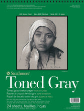 Load image into Gallery viewer, Strathmore Toned Grey Sketch Pad 400, Recycled