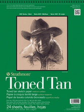 Load image into Gallery viewer, Strathmore Toned Tan Sketch Pad 400, Recycled