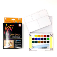 Load image into Gallery viewer, Koi Watercolor Pocket Field Sketch Box