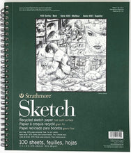 Load image into Gallery viewer, Strathmore White Sketch Pad 400, Recycled