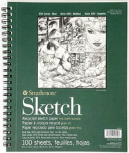 Load image into Gallery viewer, Strathmore White Sketch Pad 400, Recycled