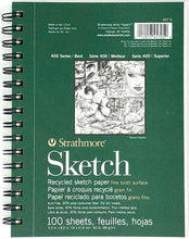 Load image into Gallery viewer, Strathmore White Sketch Pad 400, Recycled
