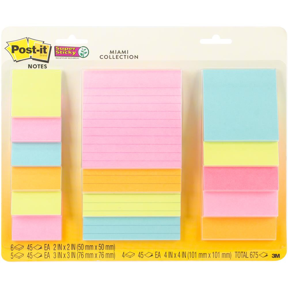 Post-it Super Note Assorted Pack