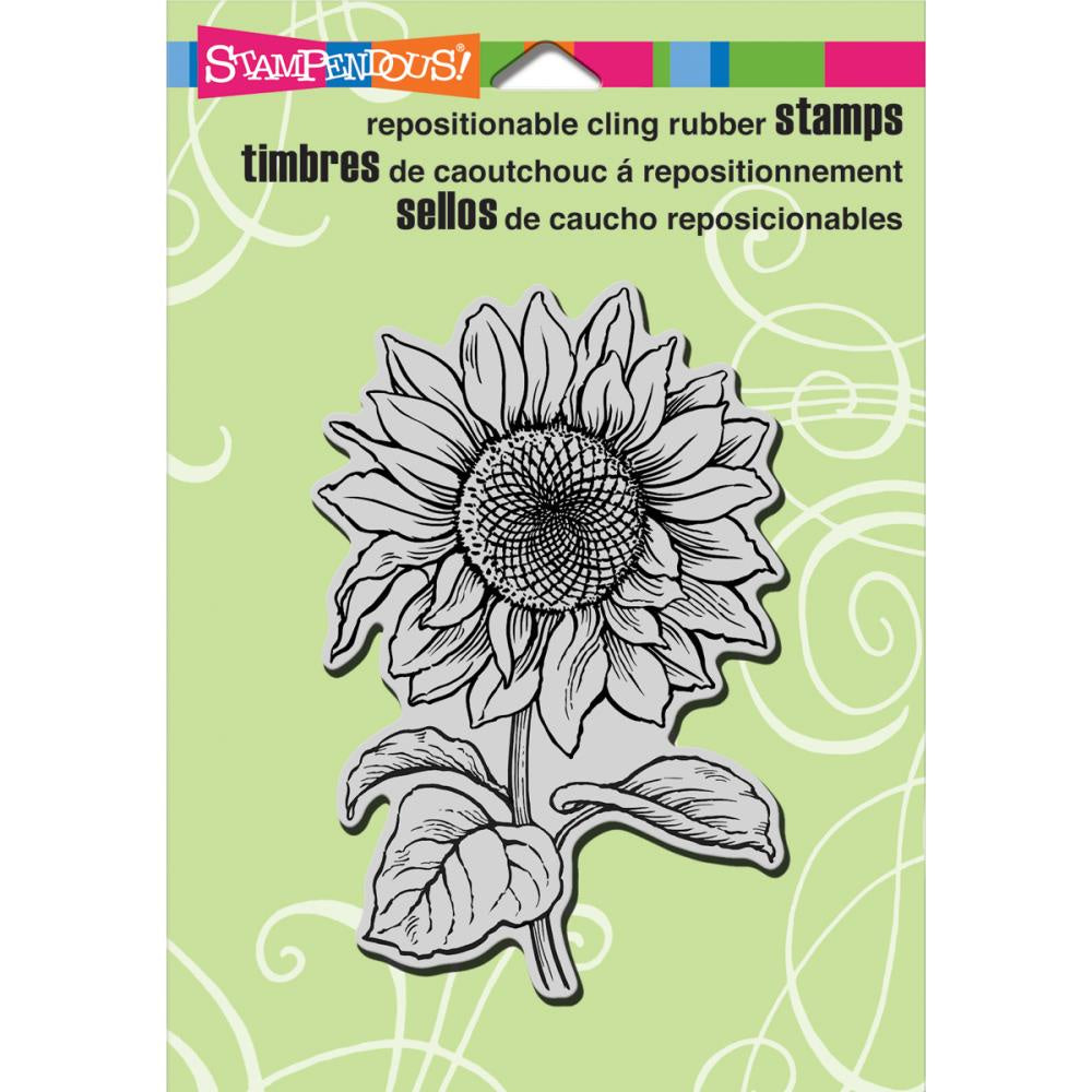 Sunflower Rubber Cling Stamp