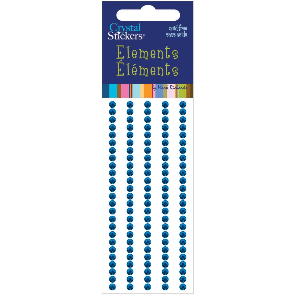 Crystal Stickers Elements 3mm Round 125/Pkg