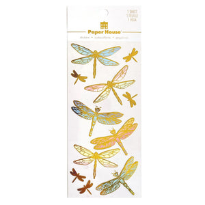Dragonfly Foil Stickers