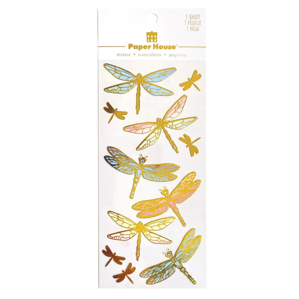 Dragonfly Foil Stickers