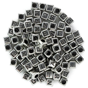 Metal Alphabet Beads
