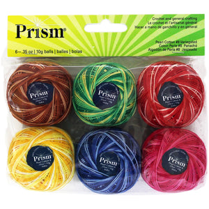 Pearl Cotton Size 8 Varigated 6pk