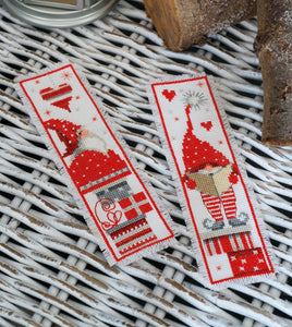 Gnome Counted Cross Stitch Bookmarks