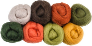 Pumpkin Patch Wool Roving 15" .25oz 8/Pkg