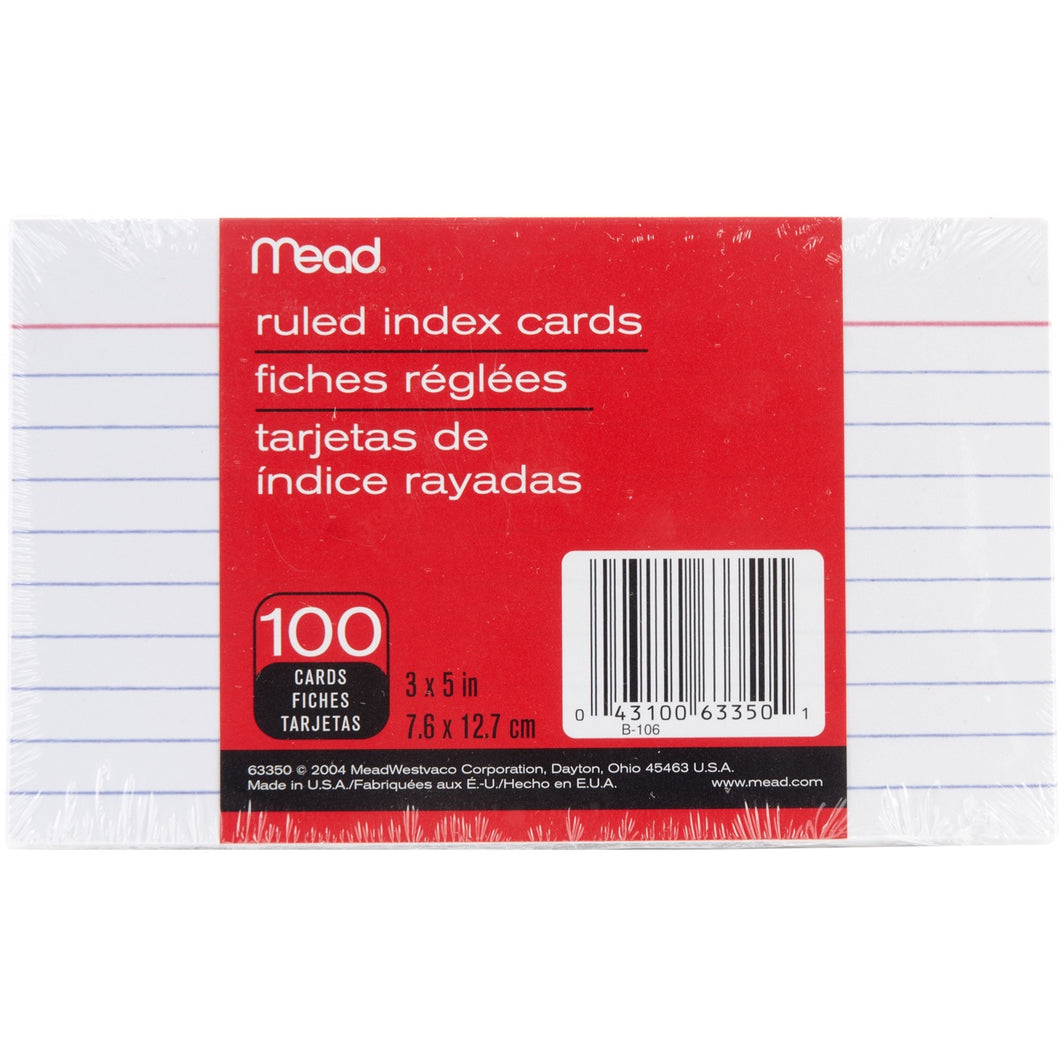 Ruled Index Cards