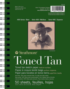Strathmore Toned Tan Sketch Pad 400, Recycled