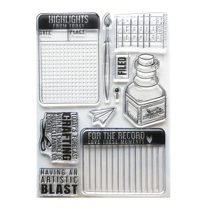 Ink W/ Journaing Cards Clear Stamps