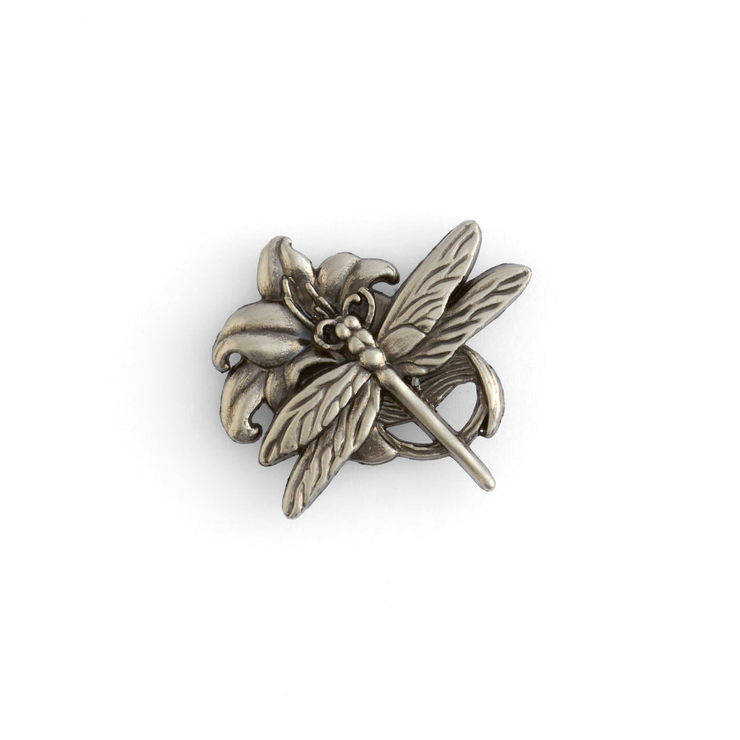 Dragonfly Concho Antique Silver