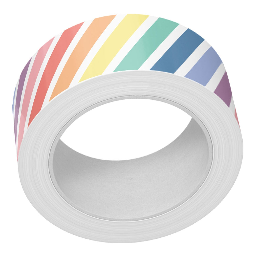 Rainbow Diagonal Stripe Washi Tape