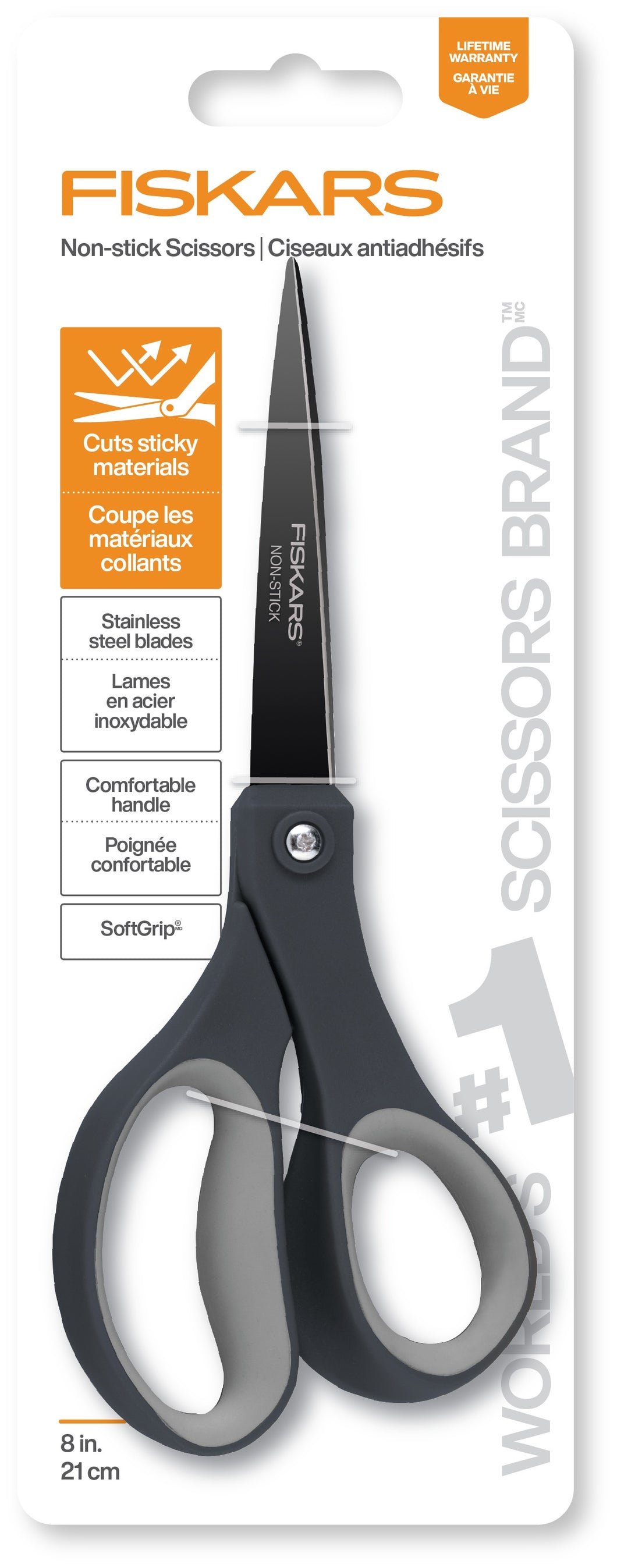 Fiskars Everyday Non-stitck Scissors with SoftGrip