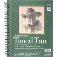 Load image into Gallery viewer, Strathmore Toned Tan Sketch Pad 400, Recycled
