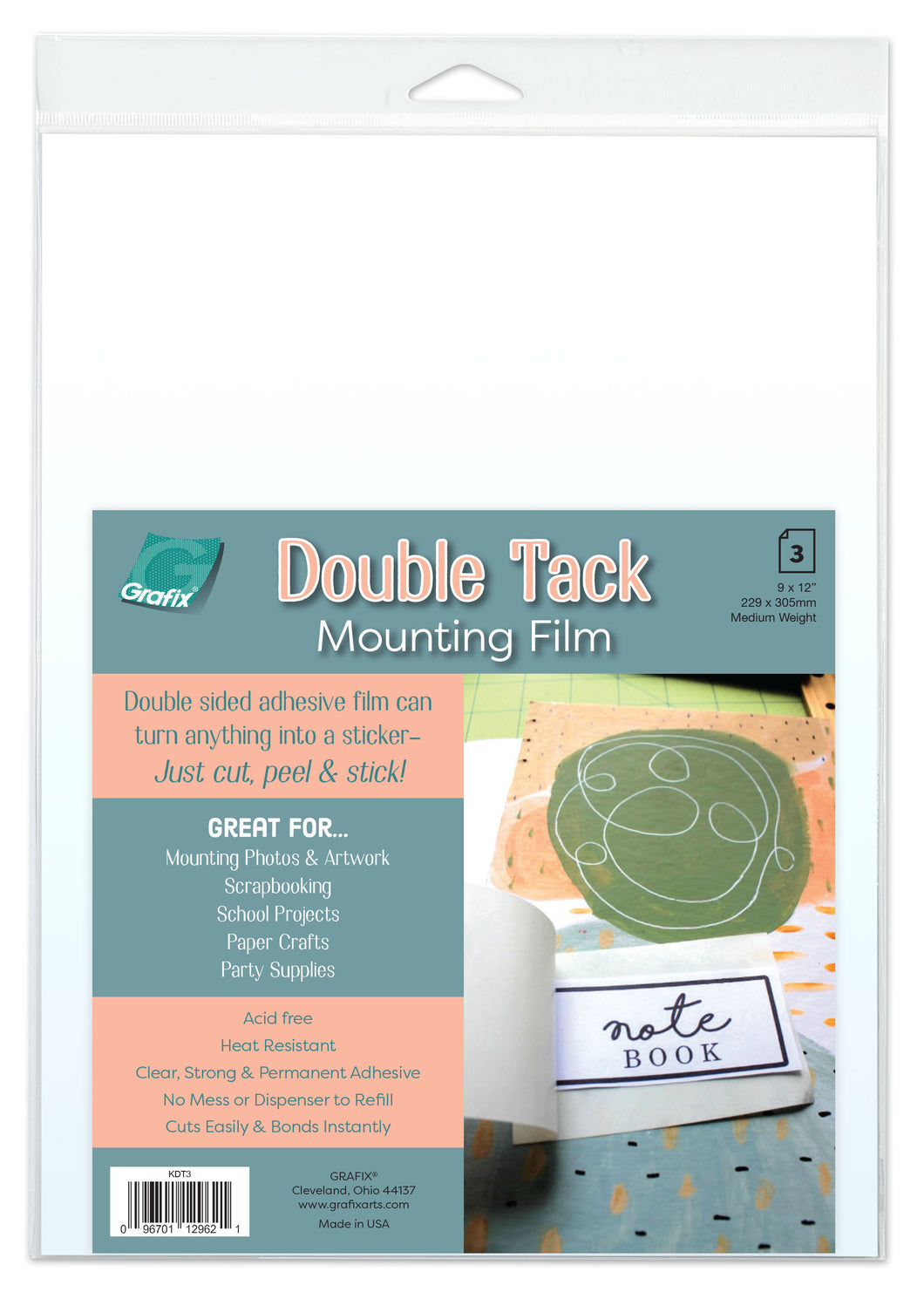 Archival Double Tack Mounting Film