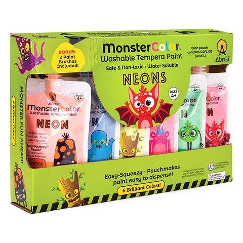 Monster Color Washable Tempera Paint Set