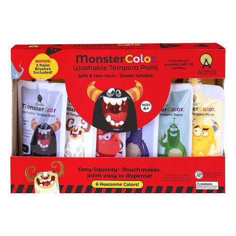 Monster Color Washable Tempera Paint Set