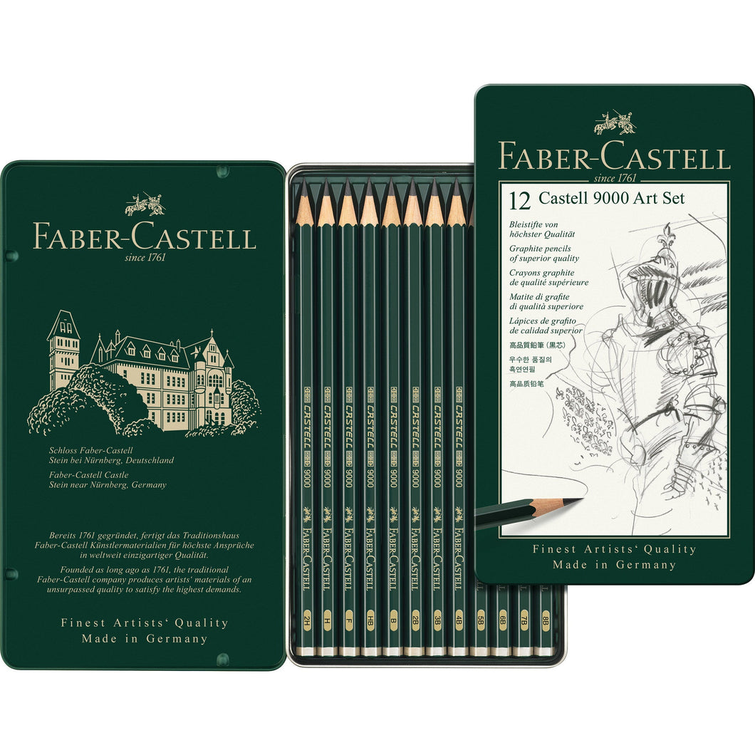Graphite Pencil 12Pc Art Tin