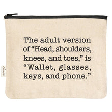 Load image into Gallery viewer, ellembee Canvas Zipper Pouch
