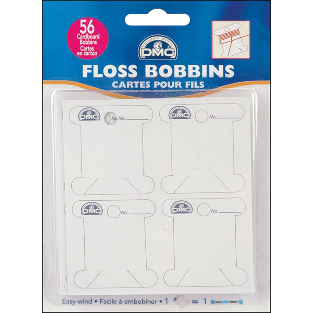 DMC Floss Bobbins, cardboard