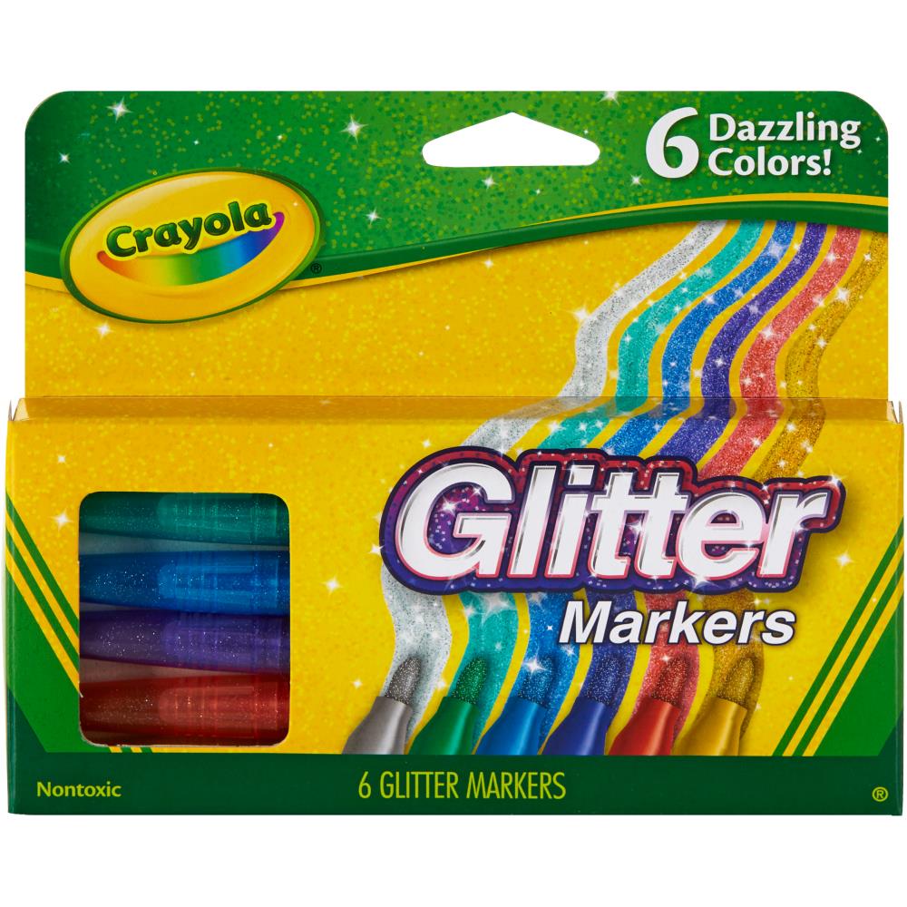 Crayola Glitter Markers – little island crafts