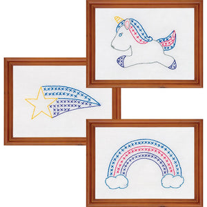 Stamped Embroidery Kit Sampler
