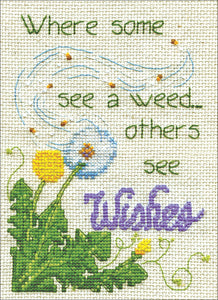 Dandelion Wishes Cross Stitch Kit - 5in x 7in