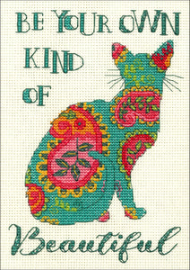 Paisley Cat Cross Stitch