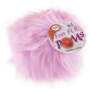 Faux Fur Pom With Loop