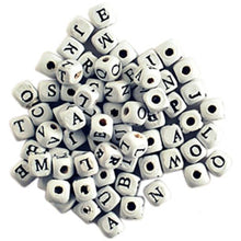 Load image into Gallery viewer, Wood Alphabet Beads 8mm 70/Pkg
