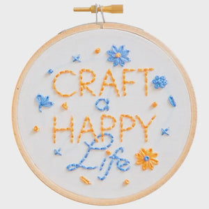 Craft a Happy Life Embroidery Kit