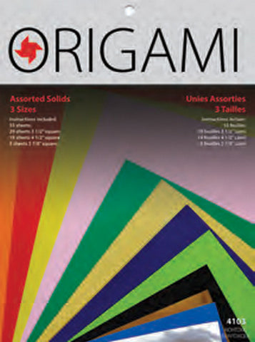 Assorted Solids Origami Paper