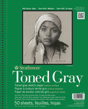 Load image into Gallery viewer, Strathmore Toned Grey Sketch Pad 400, Recycled
