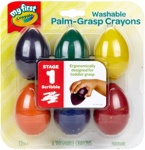 Crayola My First Washable Egg Crayons-6/Pkg