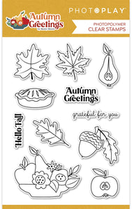 PhotoPlay Autumn Greetings Clear Stamps