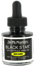 Load image into Gallery viewer, Dr. Ph. Martin&#39;s Black Star India Ink
