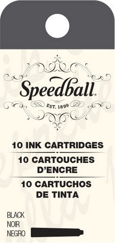 Speedball Fountain Pen Ink Cartridge 10pc Set